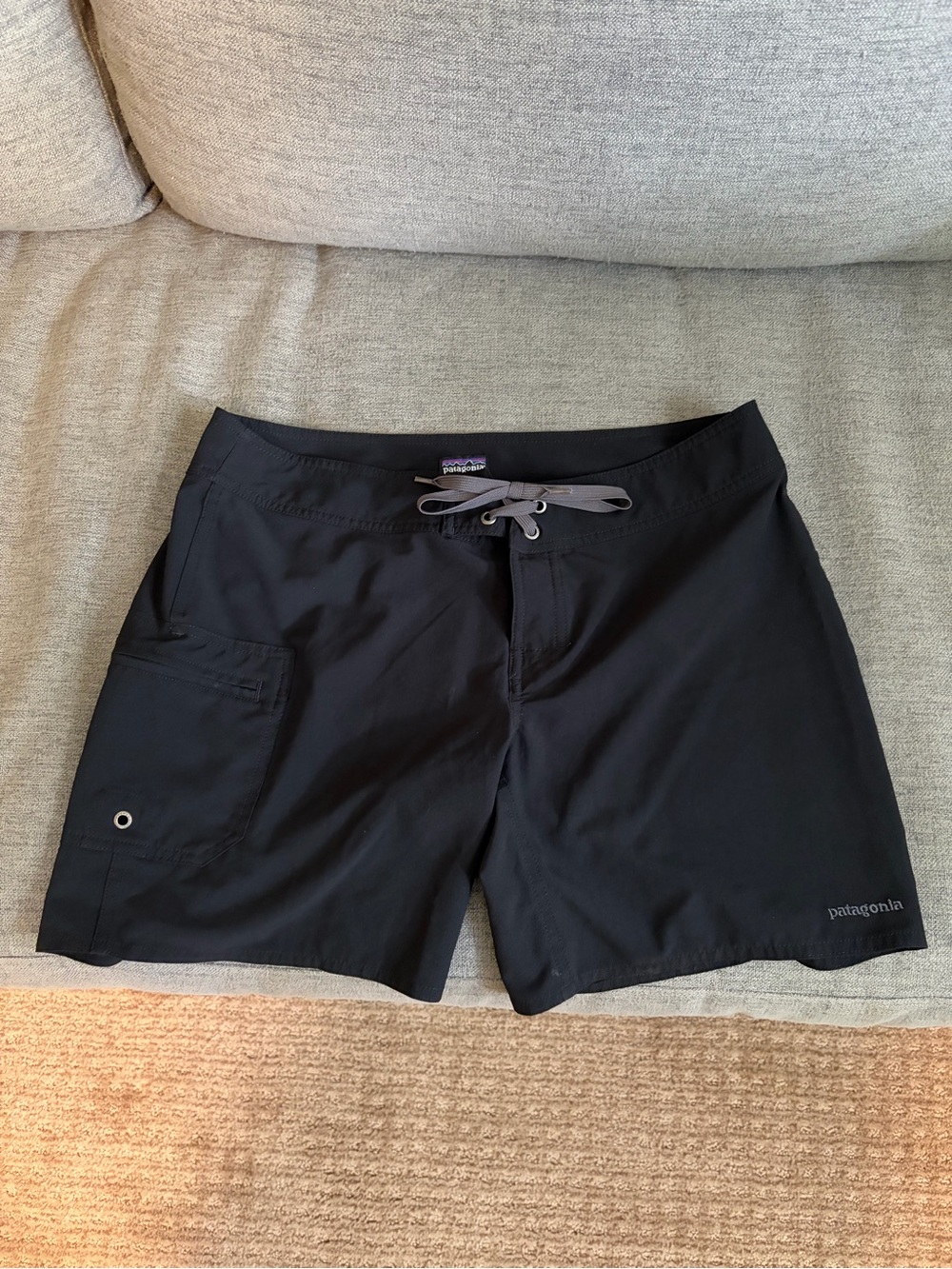 Patagonia Womens Board Black Swim Shorts